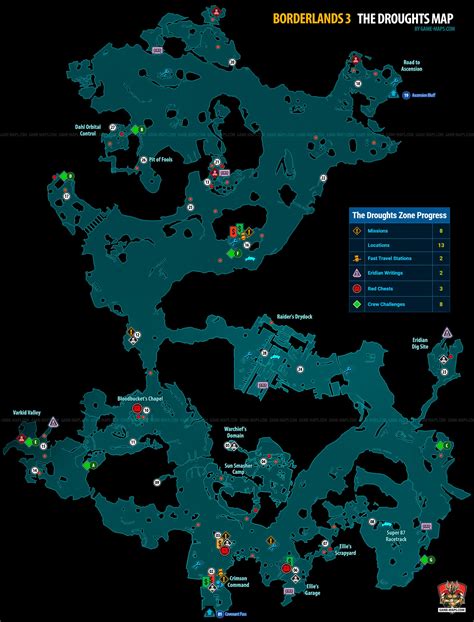 map of borderlands 3